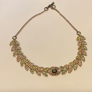 Vintage 1/20 12kt two toned gold/rose gold choker style necklace